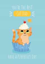 Cat lover Dad Birthday Card created by Stephanie Lidbetter 