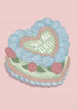 Classic Birthday Card - For Her - You Are Class created by Lisa Manton illustration 