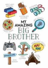 Big Brother birthday card 1001 created by Eskimo Kiss Designs