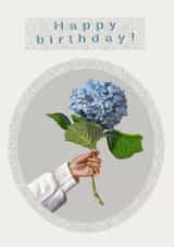 Happy birthday flowers card created by Oliva_art