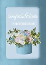 Wedding day flowers card - Congratulations on your wedding day created by Oliva_art