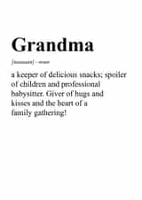 Definition of Grandma 1001 created by TwinFinDesigns