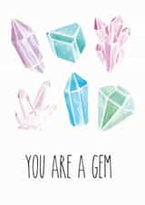 You are a gem thank you card created by Charlotte Wade
