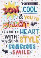son cool and smart birthday card created by daniel stocks