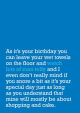 Birthday Card for Boys - Significant Other - Birthday Card - Funny Card created by The Right Lines