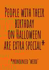 Halloween Birthday Card created by size3art