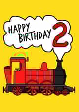 2nd Birthday Steam Train created by Doodle Rob