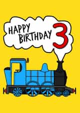 3rd Birthday Steam Train created by Doodle Rob