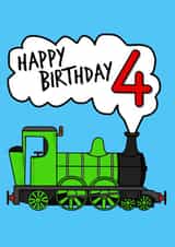 4th Birthday Steam Train created by Doodle Rob