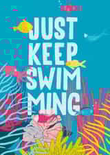 Just Keep Swimming card created by Pecan Creations