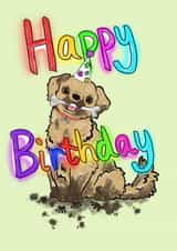 Happy Birthday - Doggie Mischief   created by Dream Doodles