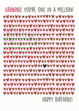 GRANDAD, YOU'RE ONE IN A MILLION! HAPPY BIRTHDAY created by The Boy and the Bear