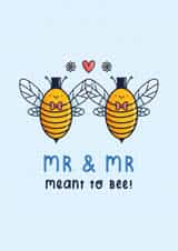 Mr & Mr Meant to Bee Wedding Card created by Joanne Hawker