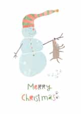 Guilty Dog & Snowman created by Galina Duk