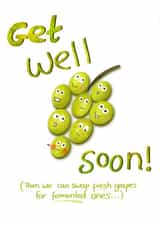 Get well soon grape card created by Palette&Petal 