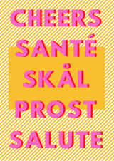 Cheers happy birthday card created by Dear Dainty Designs