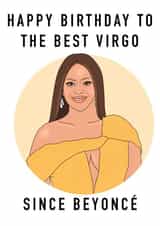 Beyoncé Virgo birthday card created by Ain't It Fun