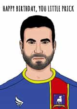 Roy Kent of Ted Lasso Happy Birthday Card created by Jonjo Kincaid