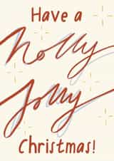 Holly Jolly Christmas Card created by Amy Buckley Design