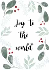Joy to the World Christmas Card created by Becky D Designs