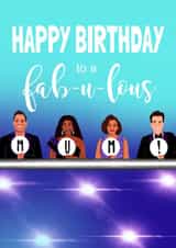 Cute Birthday Card - Mum - Strictly Come Dancing - Happy Birthday To A Fabulous Mum created by Running with Scissors