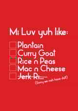 Mi Luv Yuh Like Card created by Streetgreets