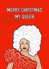 Queen Christmas card created by Adam Regester
