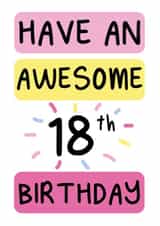 Have an awesome 18th birthday created by The Happy Company