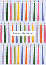 Happy Birthday Blow Out Your Candles Card created by Charlotte Nicholson Design