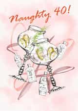 Gin 40th Birthday card created by Lena Zinovieva