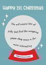 Happy first Christmas card created by Whipper Snapper Card Co.