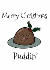 Merry Christmas, pudding Christmas card created by Artholey 