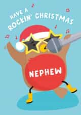 Rockin Robin Nephew Christmas Card created by Macie Dot Doodles