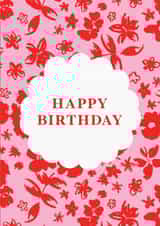 Graphic Floral Happy Birthday Card created by Marie Wilkinson