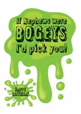 Bogey Birthday Card for Nephew created by WigglyCards