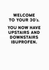 Welcome To Your 30's Birthday Card created by Holy Flaps