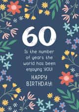 60 Years Enjoying You Birthday Card created by Design By Day