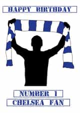 Happy Birthday Number One Chelsea Fan created by Paul Musson