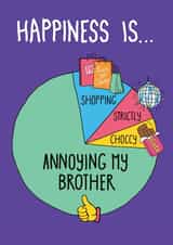 Annoying Brother birthday card created by Eskimo Kiss Designs
