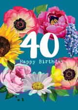 A fabulous floral 40th Birthday created by Sarah Kelleher