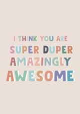 YOU'RE AWESOME created by Wednesday's Wombat