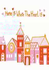 Home is where the heart is , new home card. created by YouBloom
