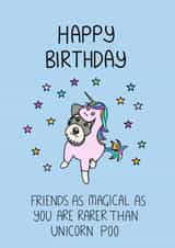 Happy birthday to a magical friend!  created by Schnauzer Scribbles