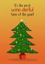 Most wine-derful time of the year Christmas card created by Maddy Bennett