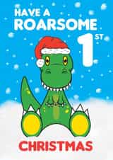 Dinosaur Roarsome 1st Christmas created by @Cupsie's Creations
