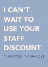 Staff Discount New Job Card created by EilidhIllustrates
