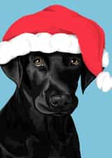 Black Lab Christmas created by Art by Reb