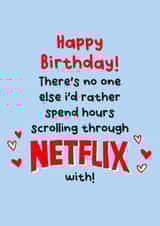 Boyfriend Birthday Netflix Card created by Lucy Marie Design