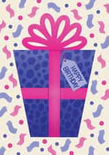 Classic Birthday Card – Birthday Present – Confetti created by Chloe Tyler