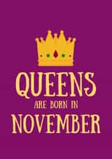 Female November Birthday Card created by SJdesigns